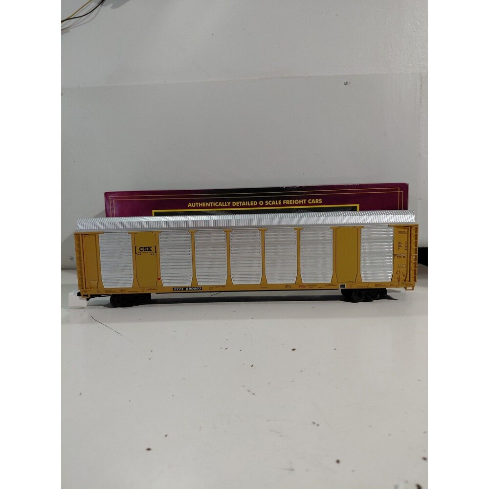 MTH 20-95151 O Gauge Model Railroad CSX Closed Auto Carrier Rack Car w/Box - Picture 6 of 12